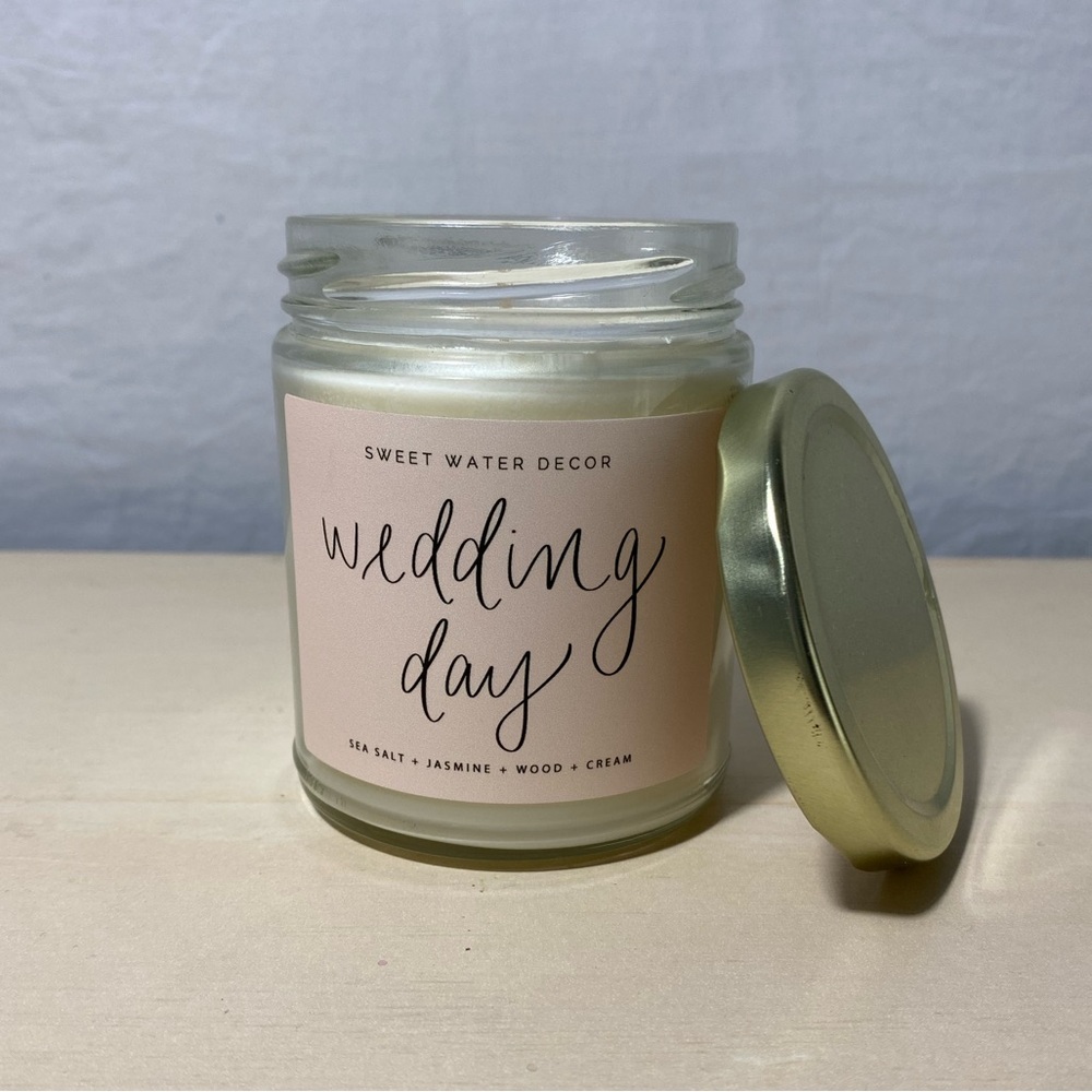 Wedding day candle